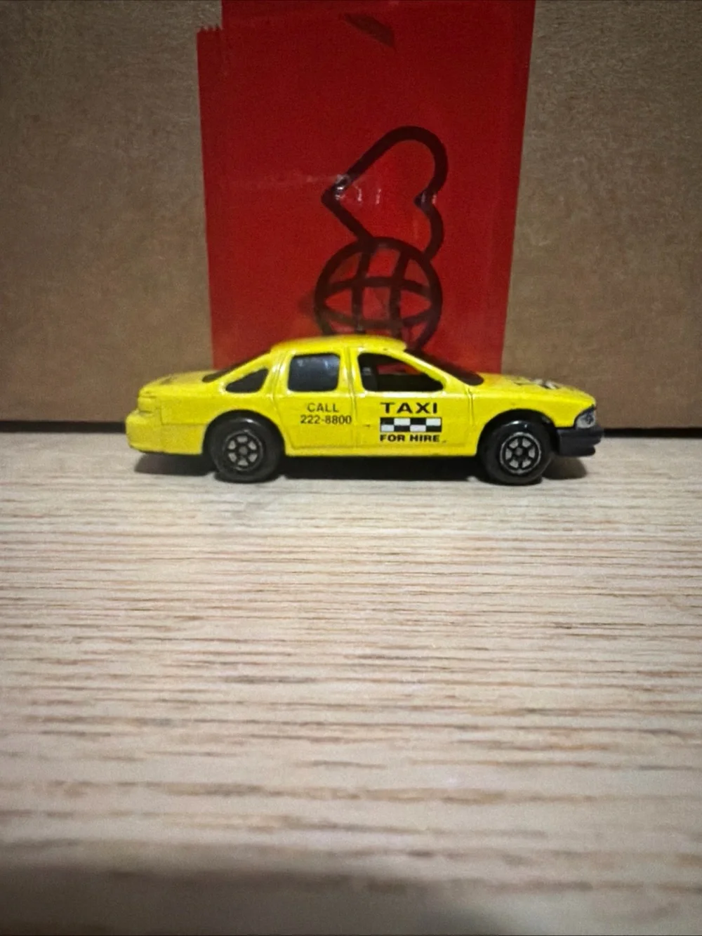 Vintage Yat Ming #823 Taxi Cab Diecast Chevrolet Caprice 1990's Rare Original ++